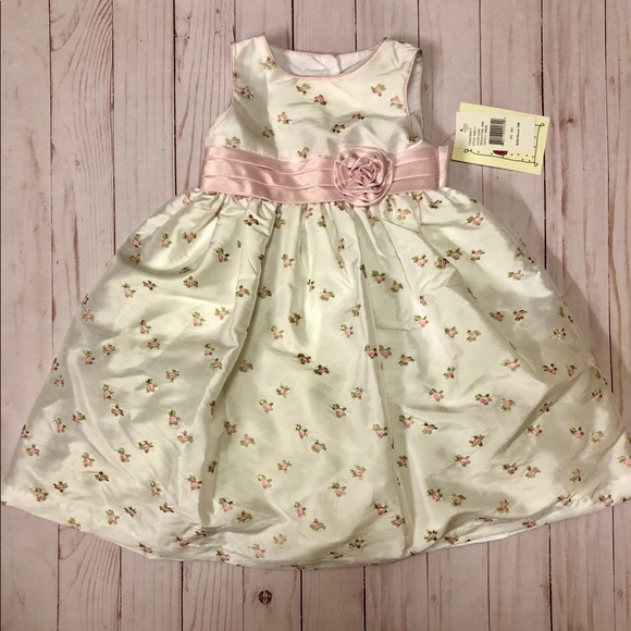 marmellata Other - White w pink flowers lined dress NWT